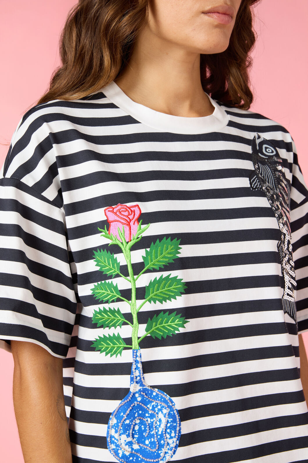 Gorman NZ - Gone Fishing Print Relaxed Tee - stripe