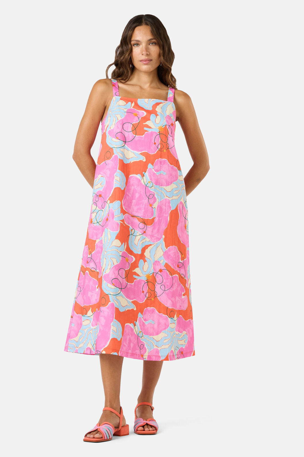 Gorman NZ - Fleur Rosa Print Midi Dress - print