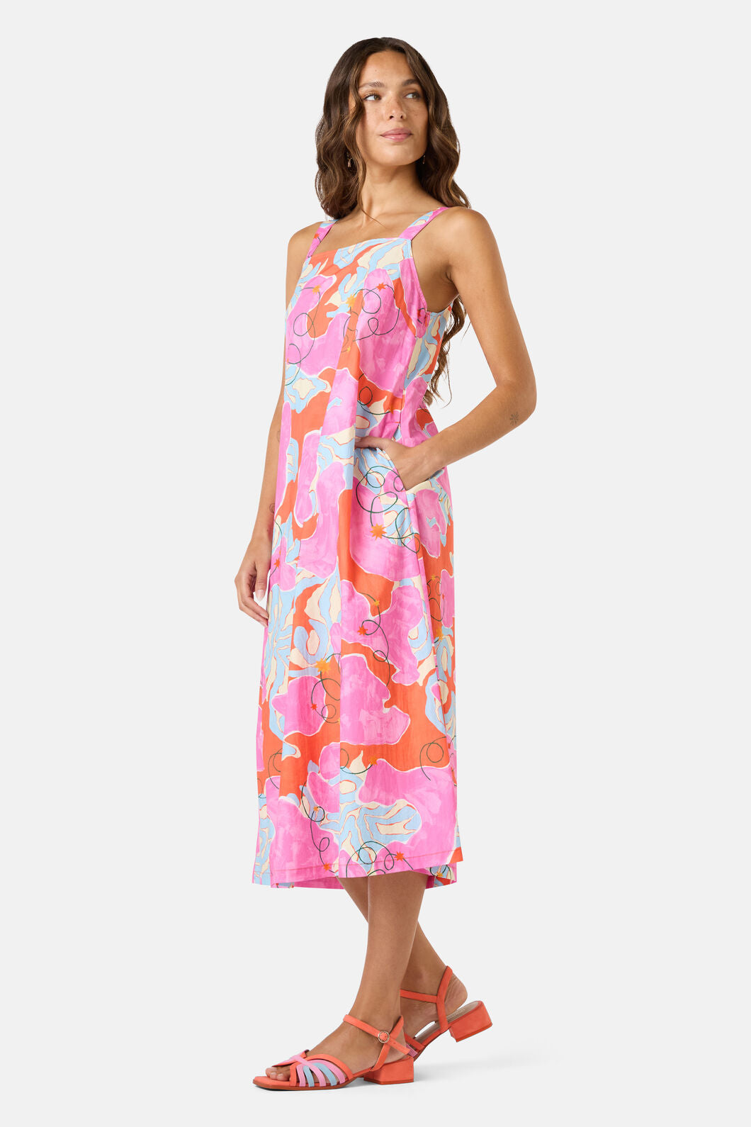 Gorman NZ - Fleur Rosa Print Midi Dress - print