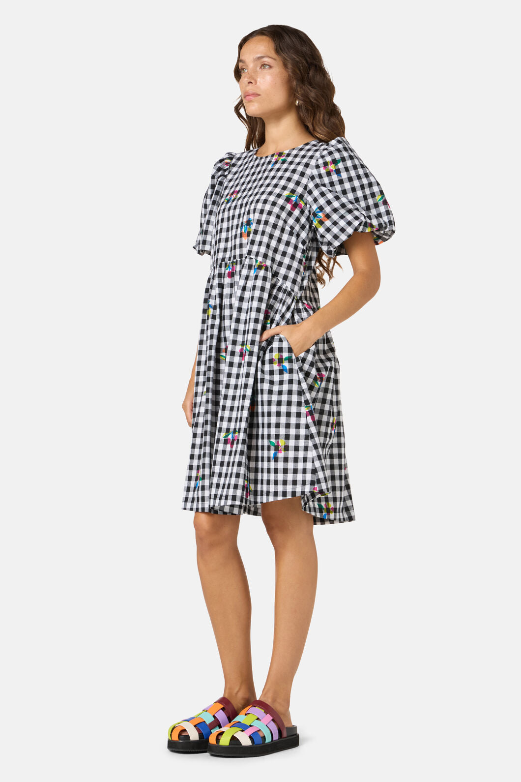 Gorman NZ - Fleur Check Smock Dress - print