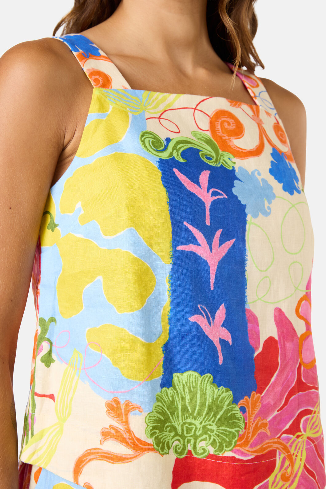 Gorman NZ - Fleur Tango Linen Tank Top - print