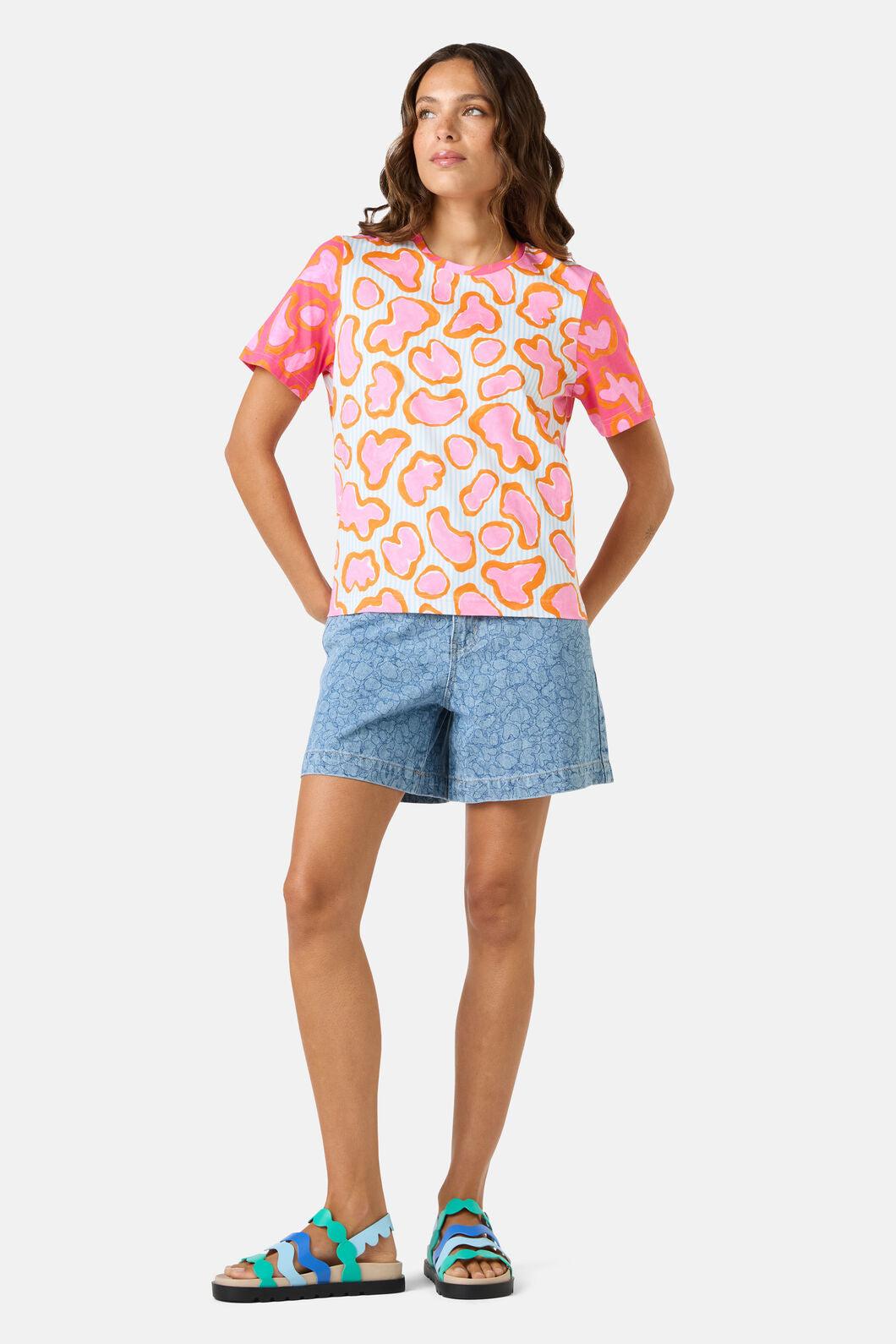 Gorman NZ - Fleur Rosa Print Classic Tee - print