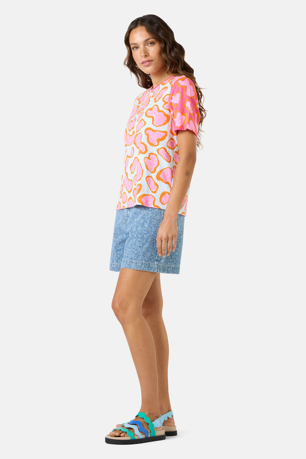Gorman NZ - Fleur Rosa Print Classic Tee - print