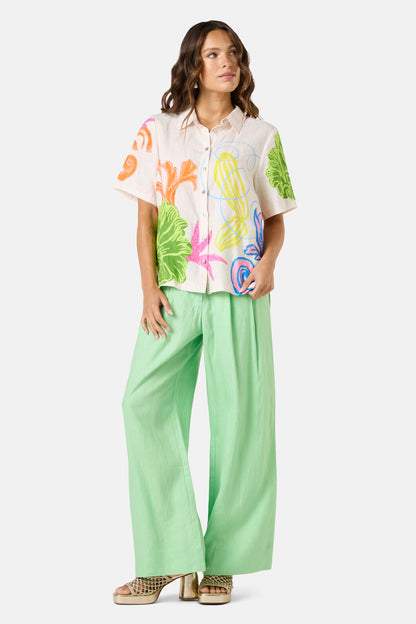 Gorman NZ - Fleur Tango Print Linen Shirt - print