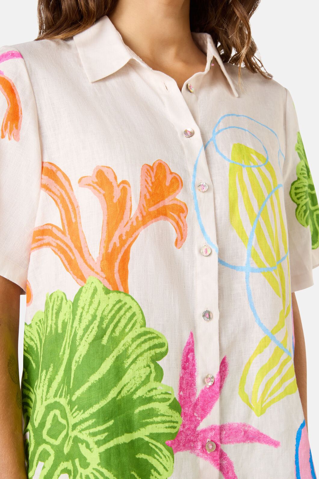 Gorman NZ - Fleur Tango Print Linen Shirt - print