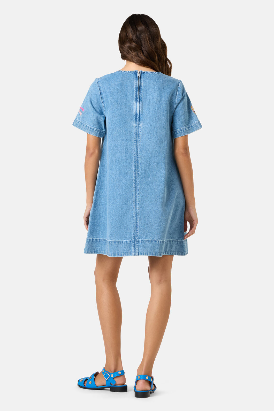 Gorman NZ - Fleur Embroidered Denim Dress - denim