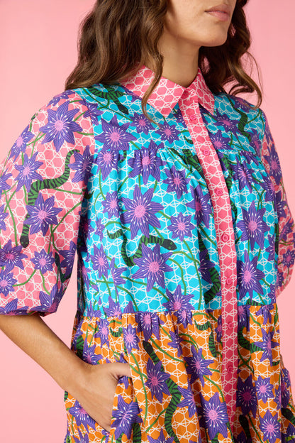 Gorman NZ - Serpent's Bloom Shirt Dress - print