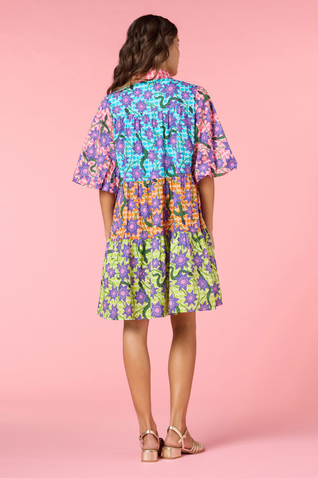 Serpent's Bloom Shirt Dress