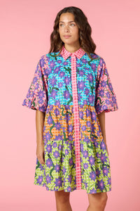 Serpent's Bloom Shirt Dress