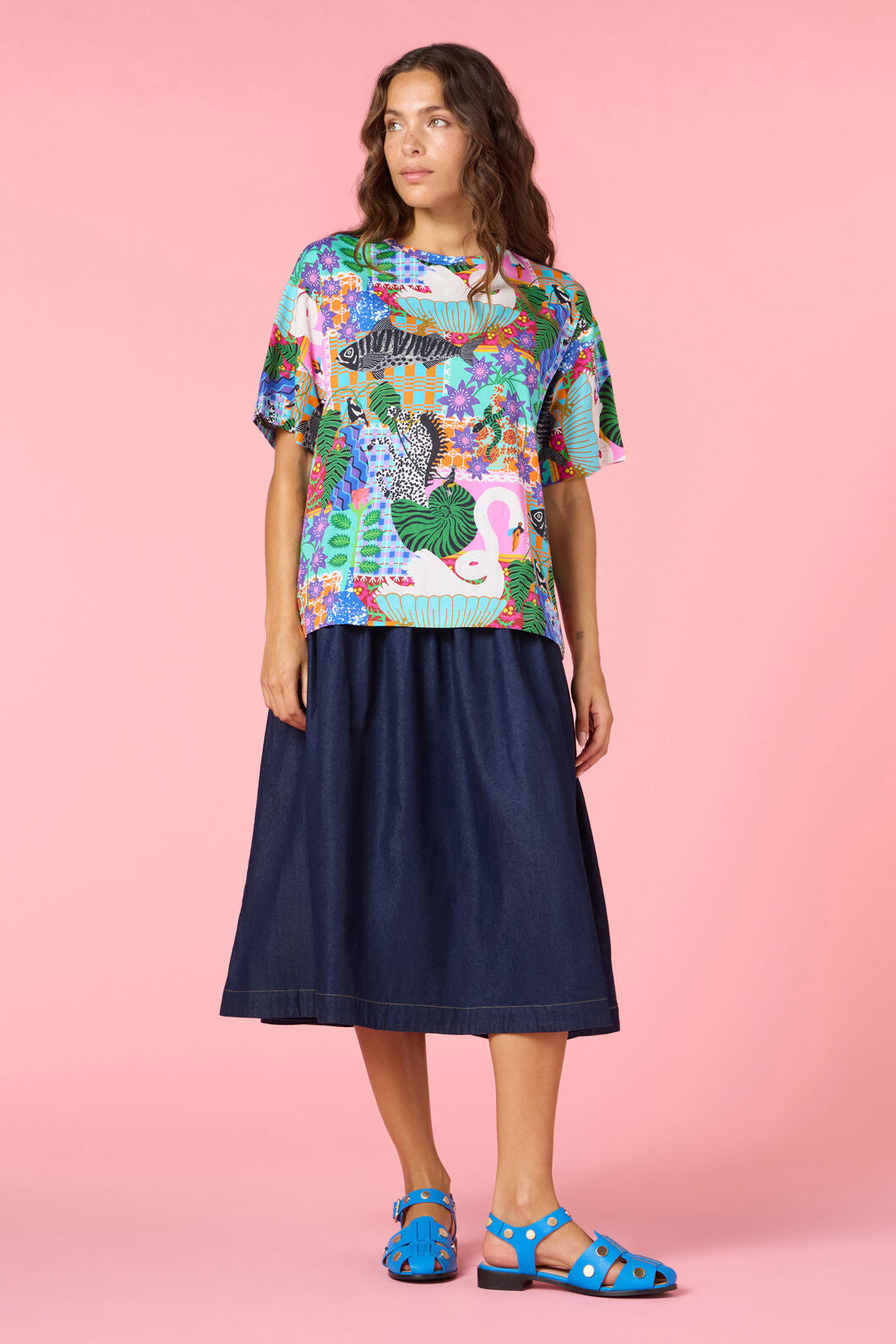 Gorman NZ - All Things Print Oversize Tee - print