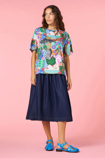 Gorman NZ - All Things Print Oversize Tee - print
