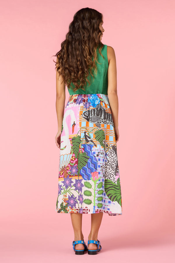 Gorman NZ - All Things Linen Skirt - print