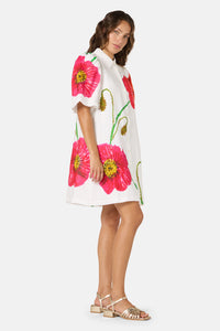 Gorman NZ - Poppies Linen Shirt Dress - print