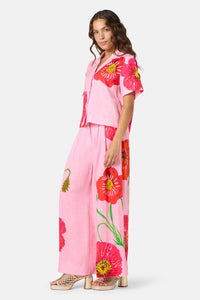 Gorman NZ - Poppies Print Linen Shirt - print