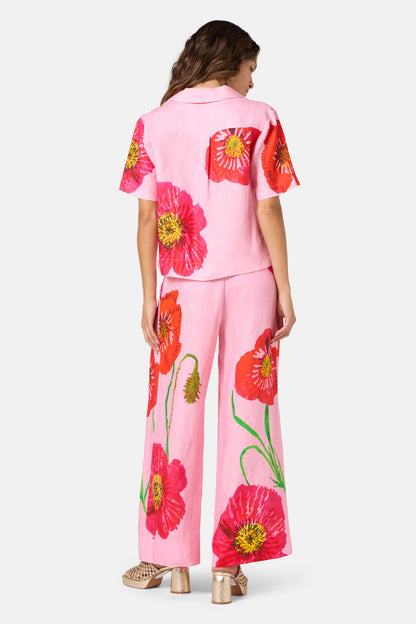 Gorman NZ - Poppies Print Linen Shirt - print