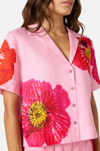 Gorman NZ - Poppies Print Linen Shirt - print