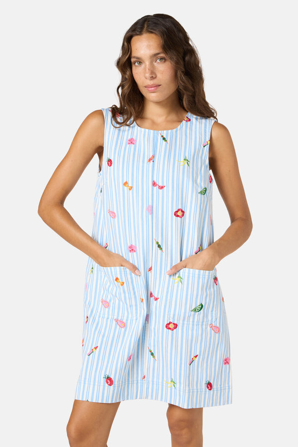 Gorman NZ - Antipasto Print Denim Dress - multi