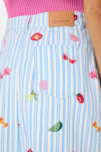 Gorman NZ - Antipasto Print Denim Skirt - multi