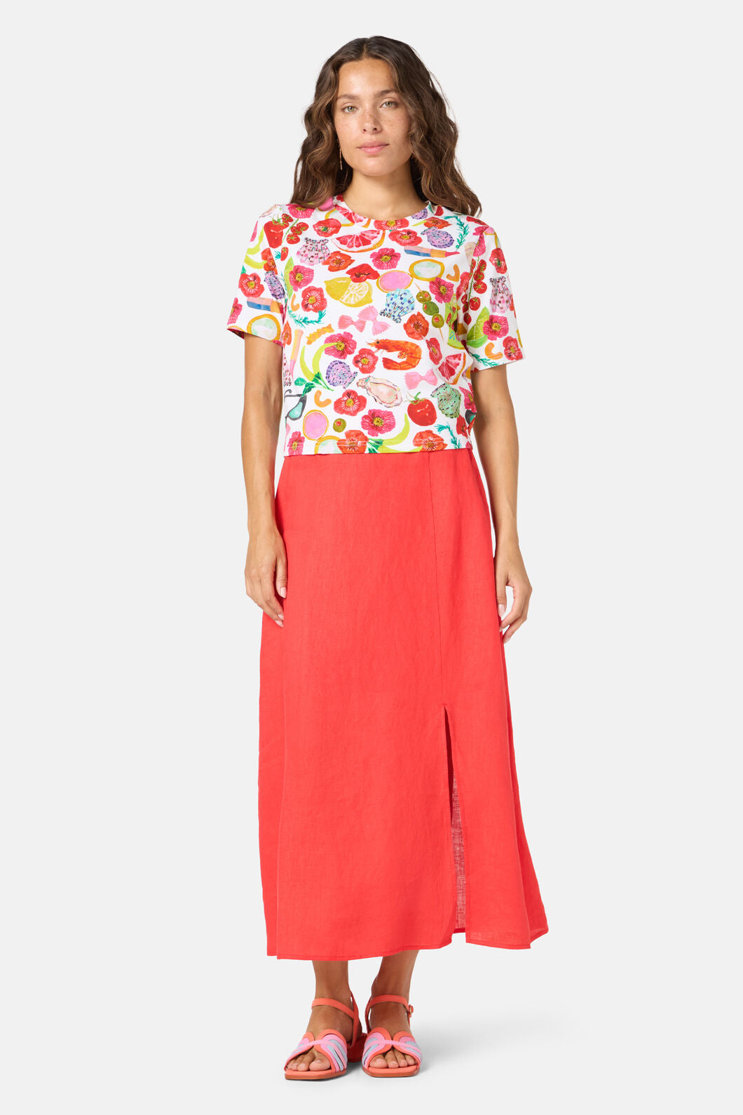 Gorman NZ - Antipasto Print Crop Tee - print