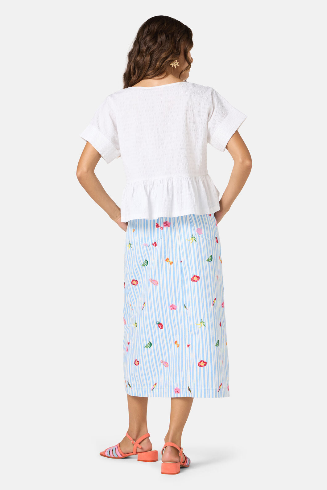 Gorman NZ - Tomato Cotton Top - white