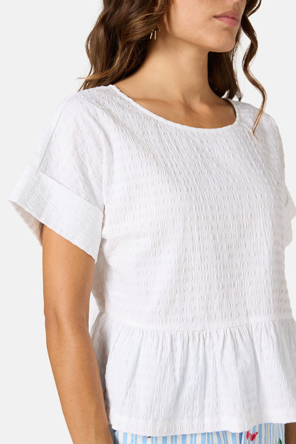 Gorman NZ - Tomato Cotton Top - white