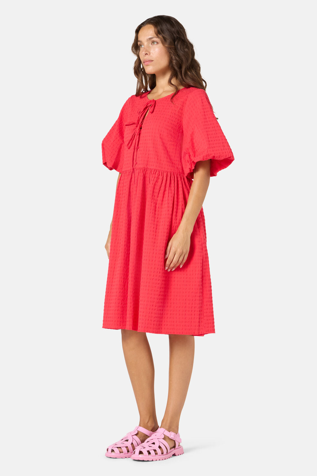 Gorman NZ - Tie Smock Cotton Dress - red