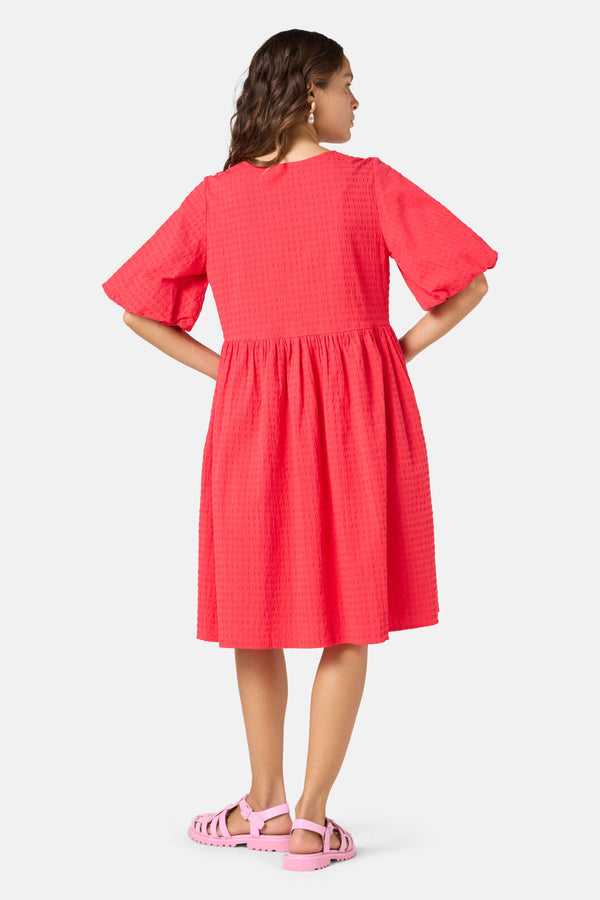 Gorman NZ - Tie Smock Cotton Dress - red