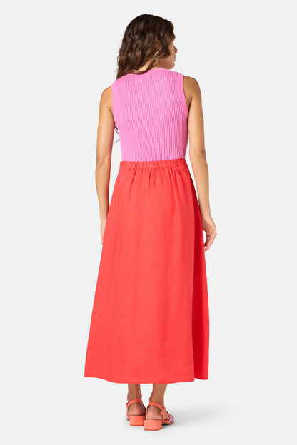 Gorman NZ - Red Tomato Slip Linen Skirt - red