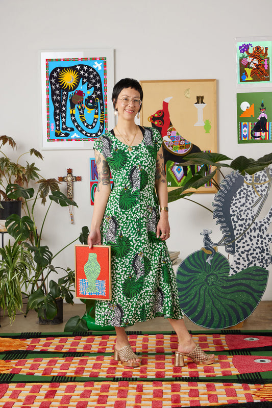 Gorman NZ - Seahorse Tailored Midi Dress - print