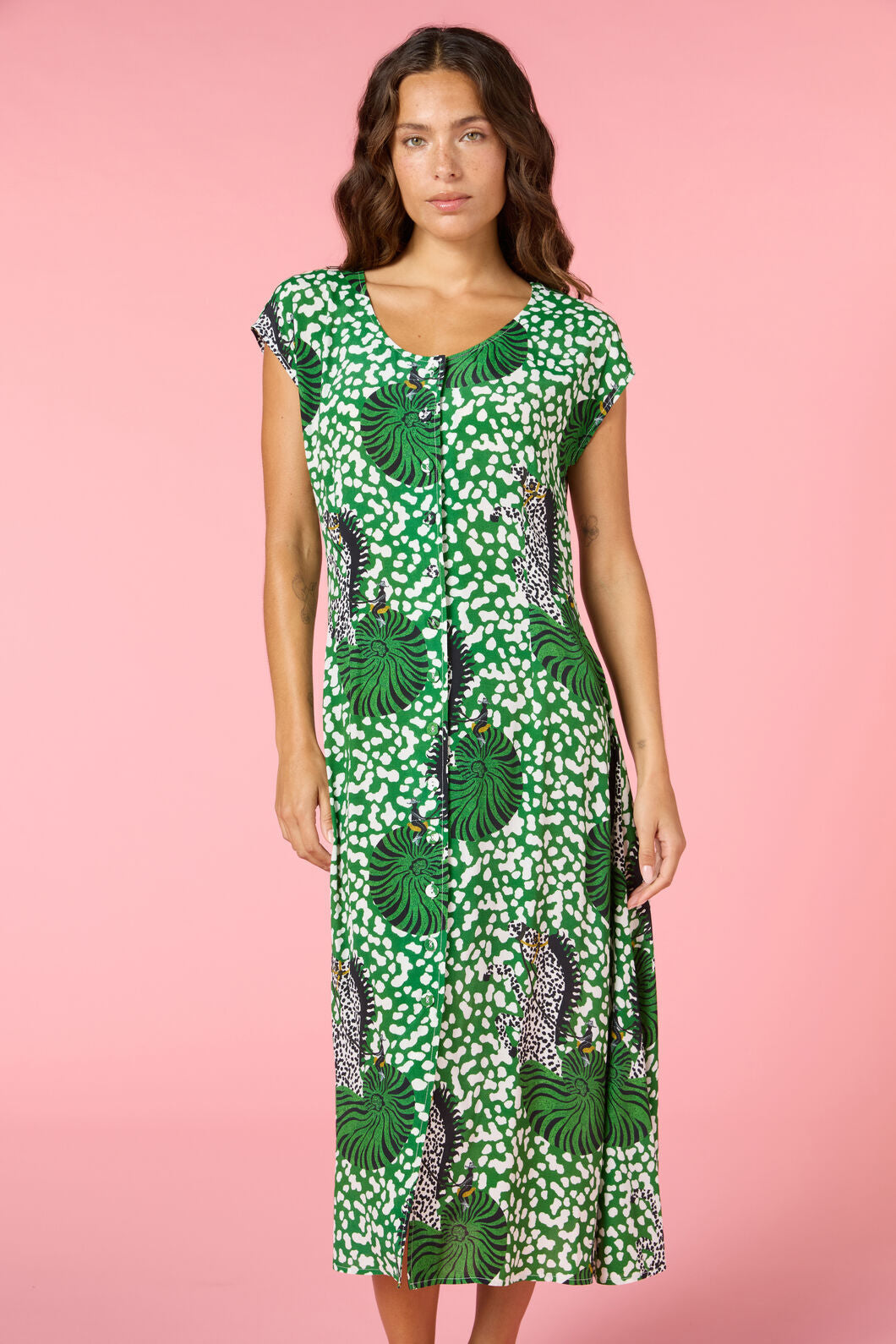 Gorman NZ - Seahorse Tailored Midi Dress - print