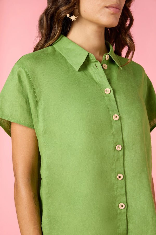 Gorman NZ - Button Batwing Shirt - green