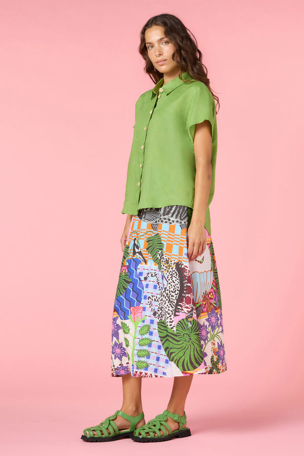 Button Batwing Shirt