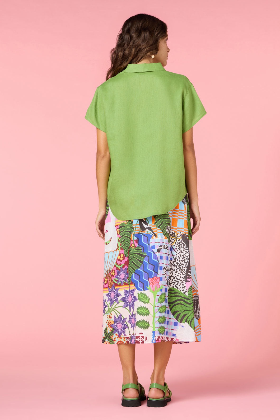 Button Batwing Shirt