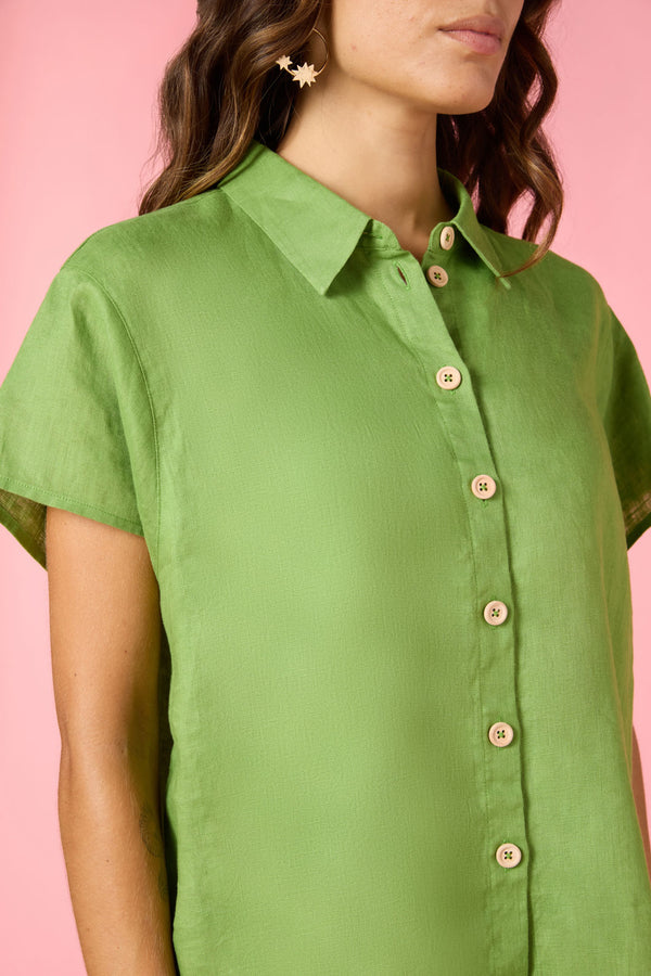 Button Batwing Shirt
