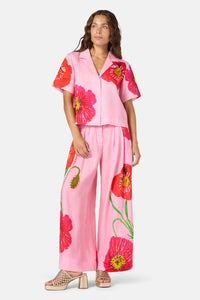 Gorman NZ - Poppies Print Linen Pants - print