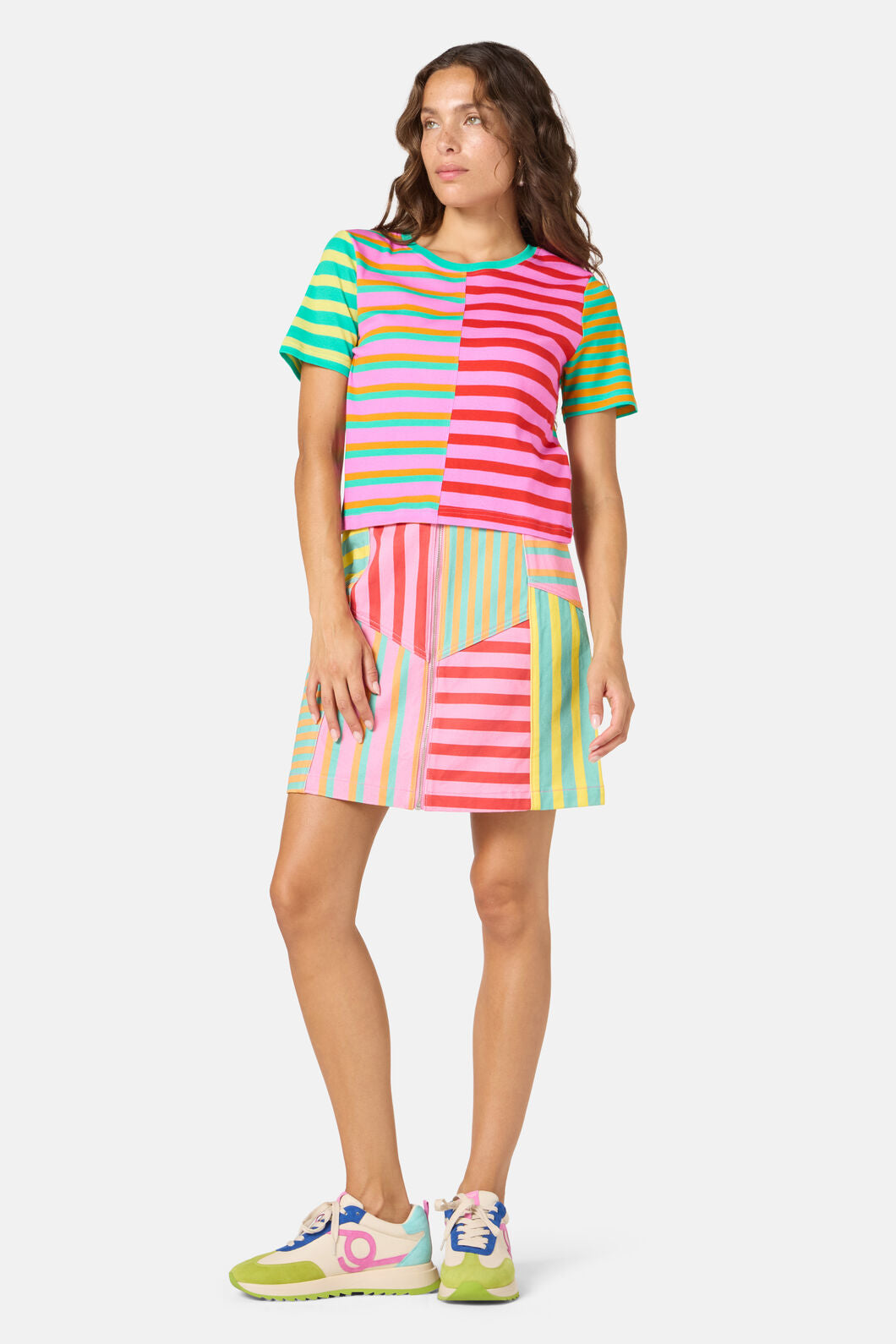 Gorman NZ - Stripe Lover Crop Tee - print