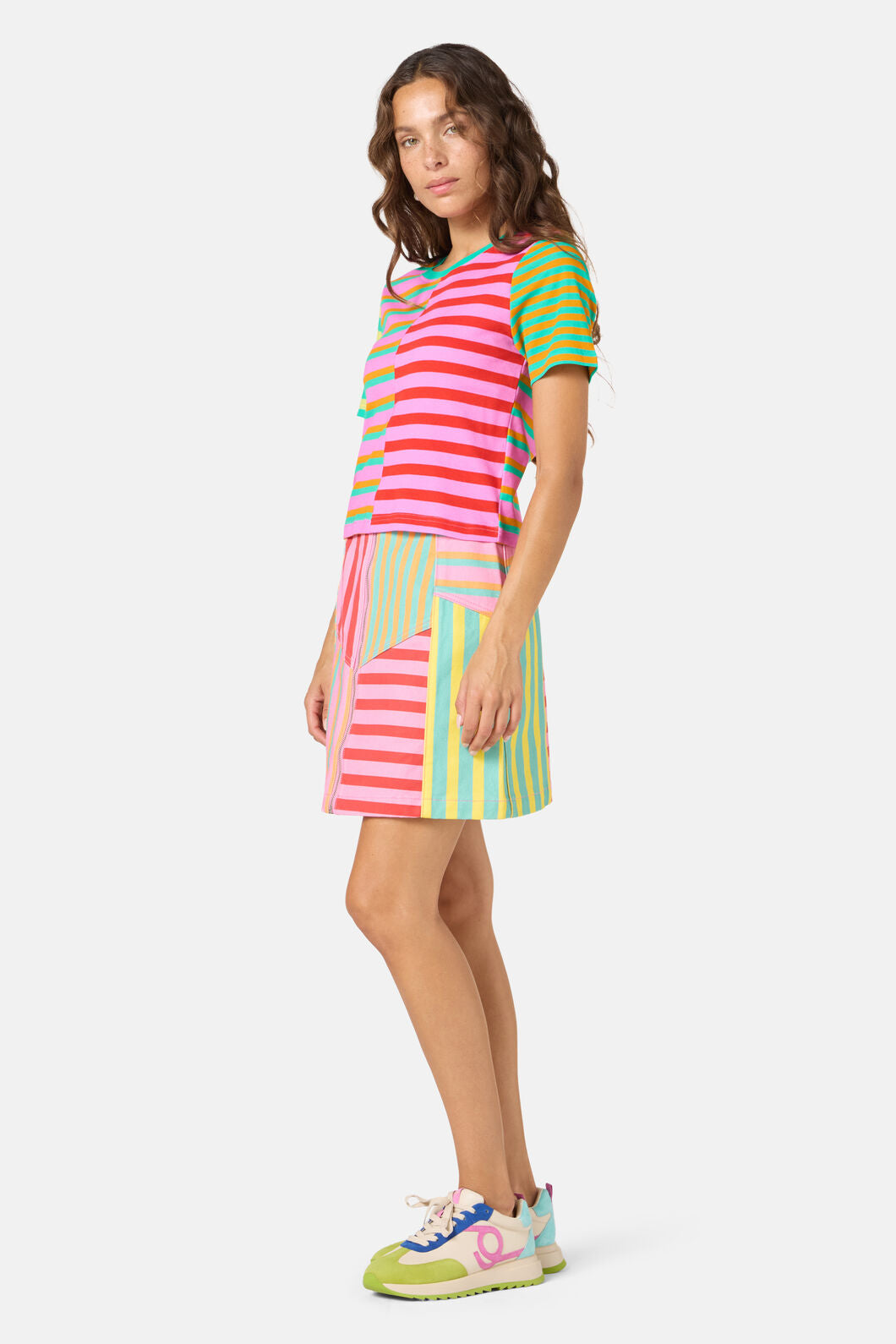 Gorman NZ - Stripe Lover Crop Tee - print