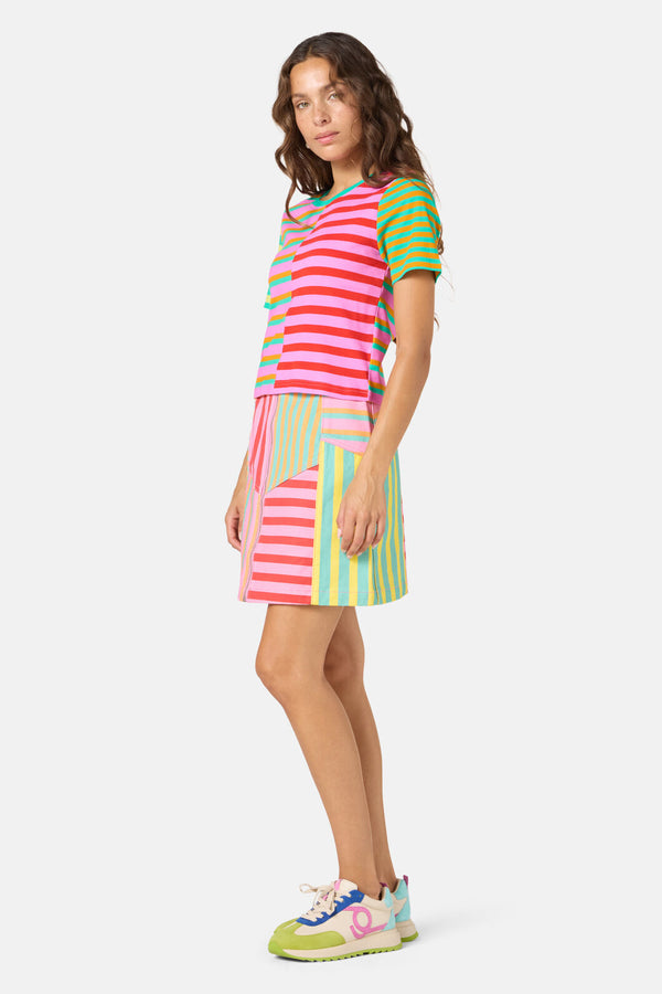 Gorman NZ - Stripe Lover Crop Tee - print