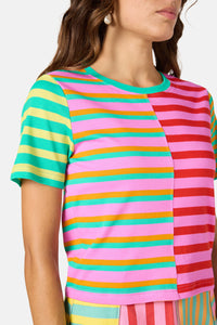 Gorman NZ - Stripe Lover Crop Tee - print