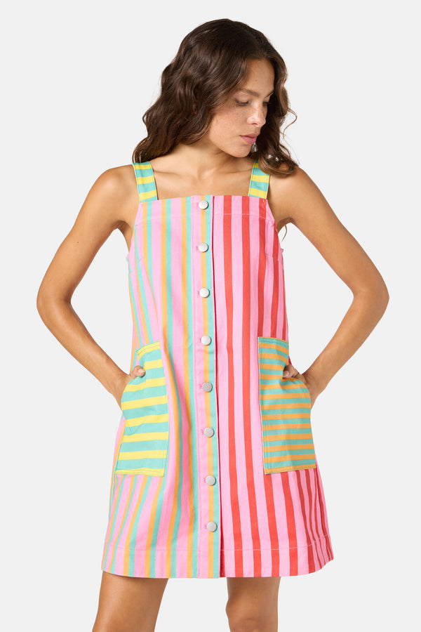 Gorman NZ - Stripe Lover Pinafore Dress - print
