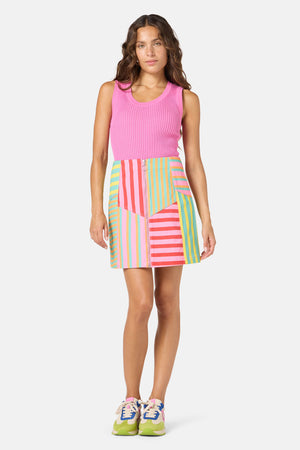 Gorman NZ - Stripe Lover Denim Skirt - print
