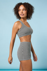 Gorman NZ - Checkmate Gingham Bikini Top - black