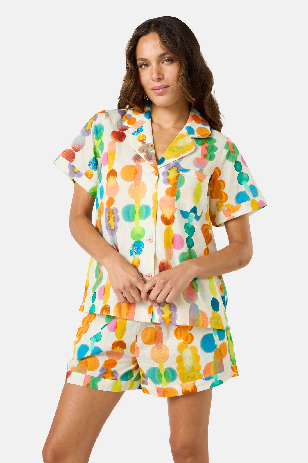 Gorman NZ - Rainbow Drops Pj Shorts Set - print