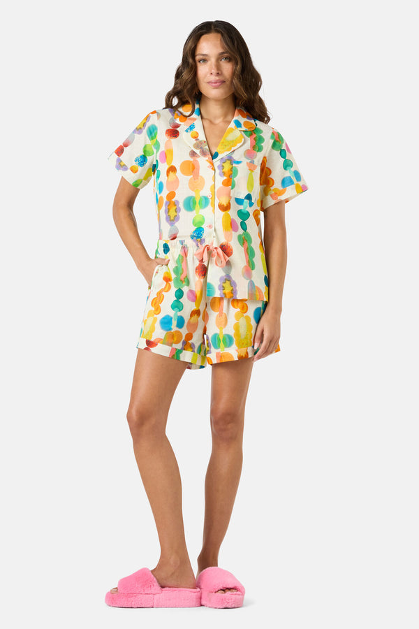 Gorman NZ - Rainbow Drops Pj Shorts Set - print