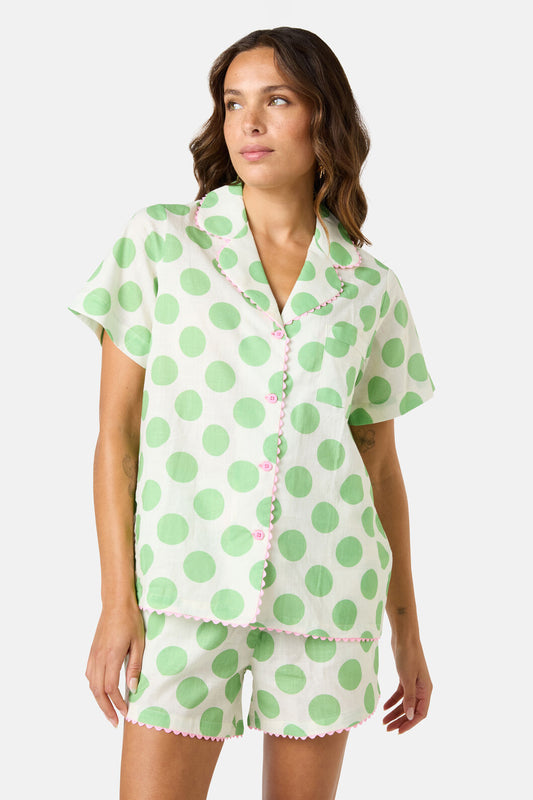 Gorman NZ - Dot Dot Snooze Pj Shorts Set - print