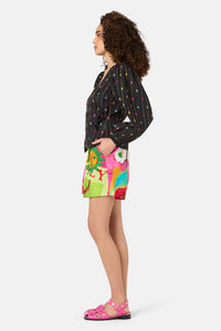 Gorman NZ - Light Show Cotton Jaquard Top - black