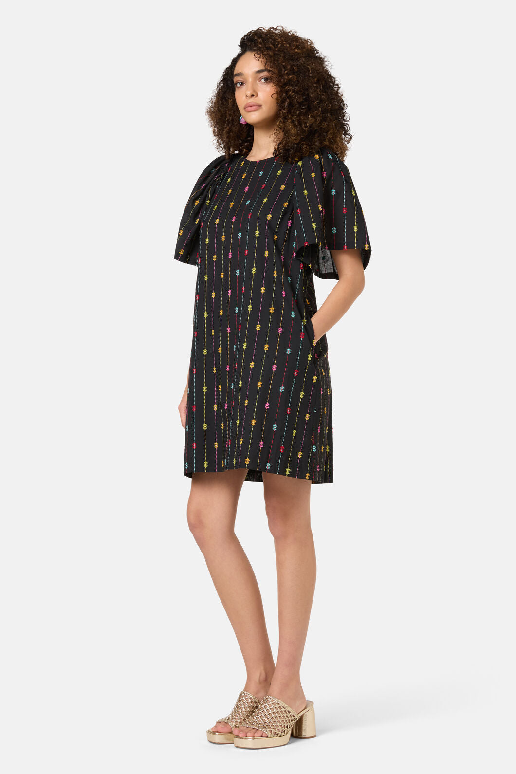 Gorman NZ - Light Show Cotton Jaquard Dres - black