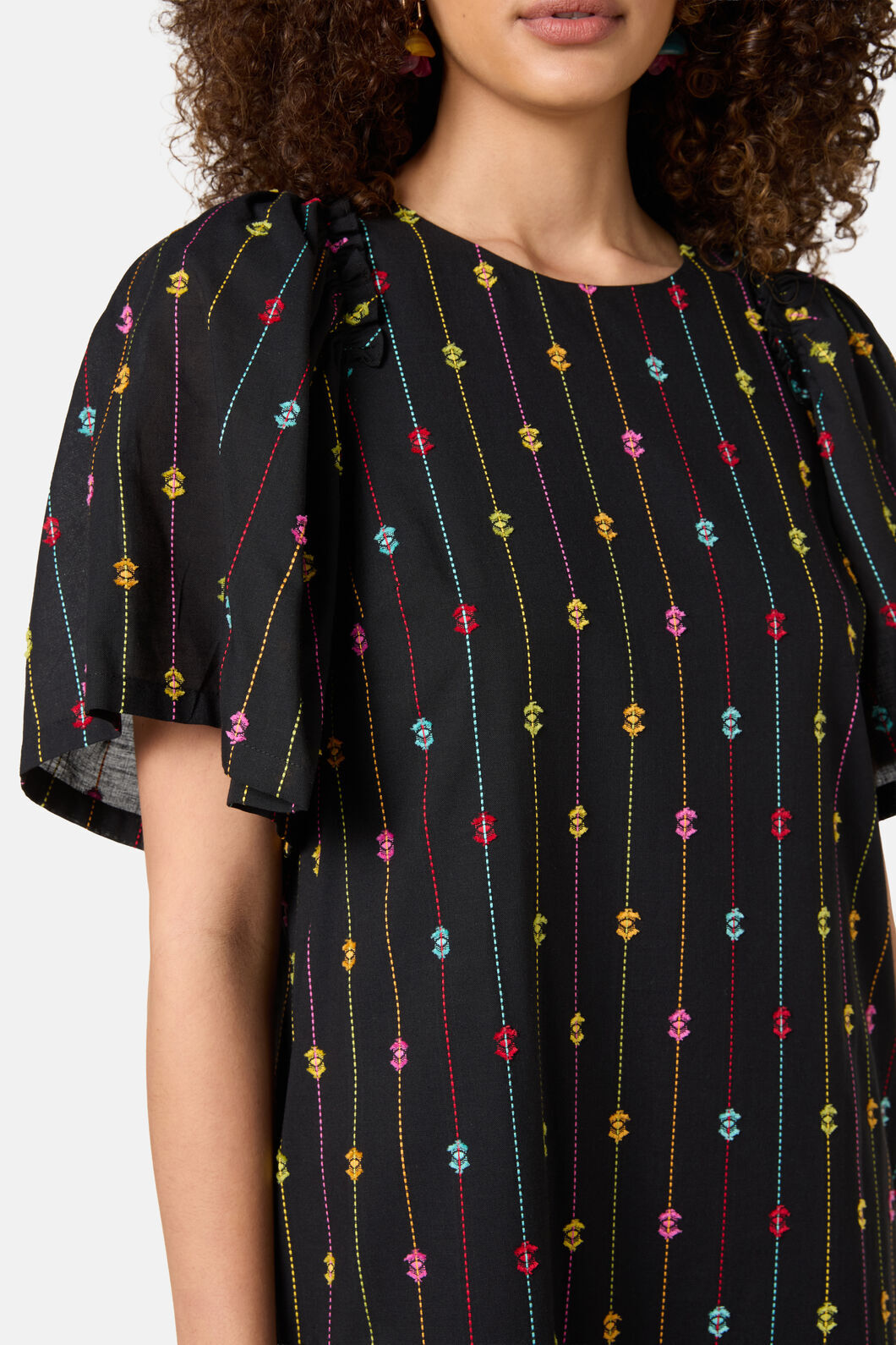 Gorman NZ - Light Show Cotton Jaquard Dres - black