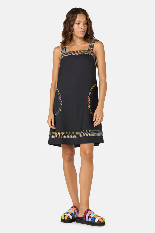 Gorman NZ - Stitch Riff Swing Dress - navy