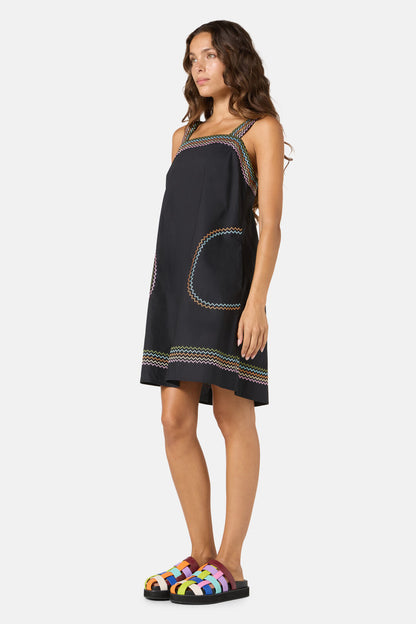 Gorman NZ - Stitch Riff Swing Dress - navy